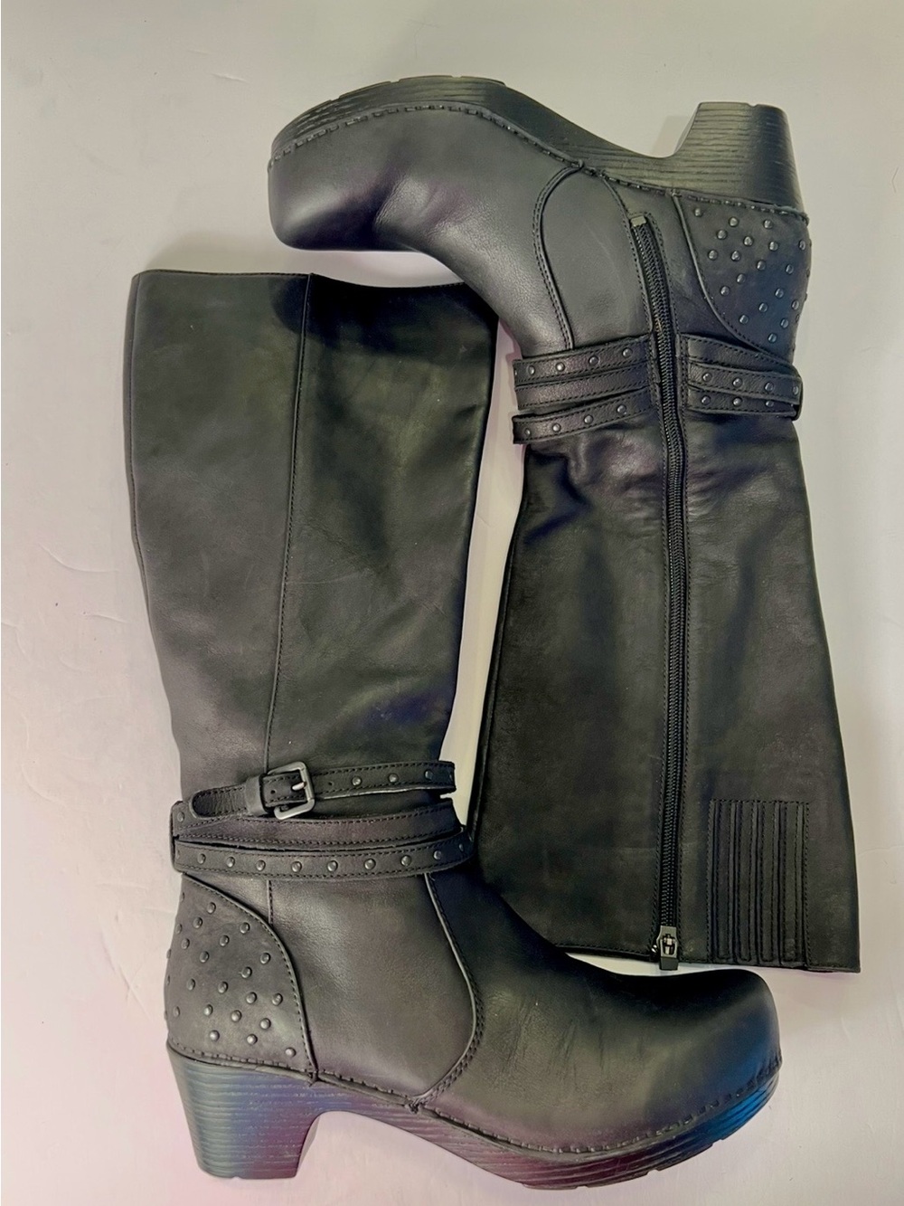 DANSKO Myra Black Studded Mid-Calf Women's Boot - Picture 10 of 16